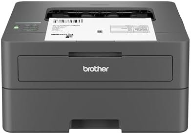 Brother HL-L2405W Wireless Compact Monochrome Laser Printer with Mobile Printing, Black & White Output | Includes Refresh Subscription Trial(1), Works with Alexa