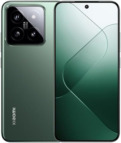 Xiaomi 14 5G (512GB + 12GB) Global Version Unlocked Worldwide (for Tmobile Mint Tello & Global) 50MP Triple Pro Leica Camera 6.36" 144Mhz (Jade Green)