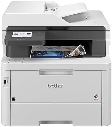 Brother MFC-L3780CDW Wireless Digital Color All-in-One Printer with Laser Quality Output, Single Pass Duplex Copy & Scan | Includes 2 Month Refresh Subscription Trial, Works with Alexa