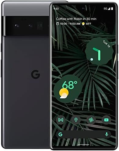 Google Pixel 6 Pro 5G, US Version, 256GB, Stormy Black - Unlocked (Renewed)