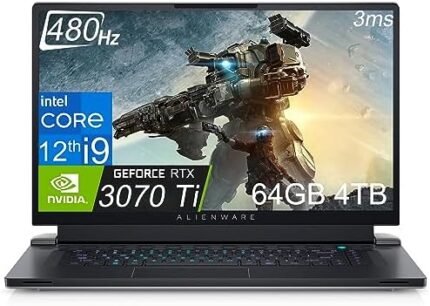 Alienware x17 R2 17.3" 480Hz FHD (Intel 12th Gen Core i9-12900H, 64GB DDR5 RAM, 4TB PCIe SSD, NVIDIA GeForce RTX 3070 Ti 8GB) RGB Backlit Gaming Laptop, WiFi 6E, Thunderbolt 4, HD Webcam, Win 11 Home